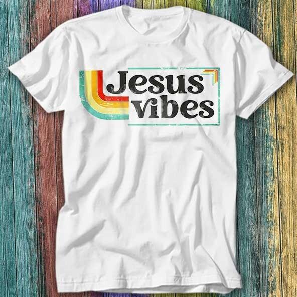 

Jesus Vibes Good Christian 70s Retro T Shirt Top Tee 251 XL