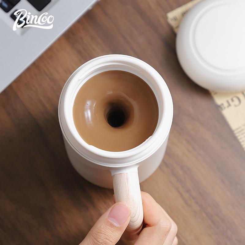 

Rechargeable Portable Automatic Mixing Cup Stainless steel Automatic Mixing Cup with Lid Travel Coffee Milk Cup 420ml