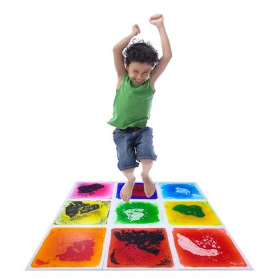 Early Education Textured Sensory Mat - Colorful Puzzle Tiles for Kids