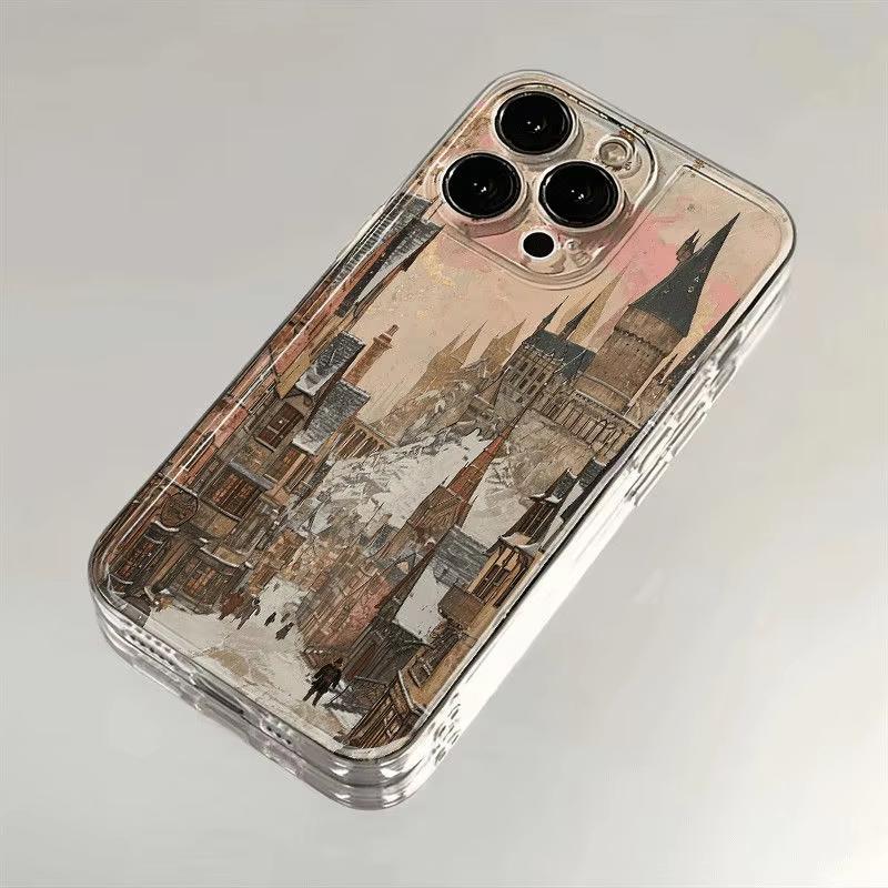 

Hogwarts Castle Funda Pattern Phone Case For Samsung Galaxy S26 S25 Ultra S24 S23 FE S22 S21 Plus S20 A73 A72 Clear Bumper Cover Galaxy S26+