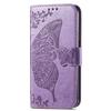 Butterfly Embossed Leather Wallet Flip Case for Samsung Galaxy S26 S25 S24 S23 S22 S21 S20 Ultra Plus FE Edge, Card Holder Cover