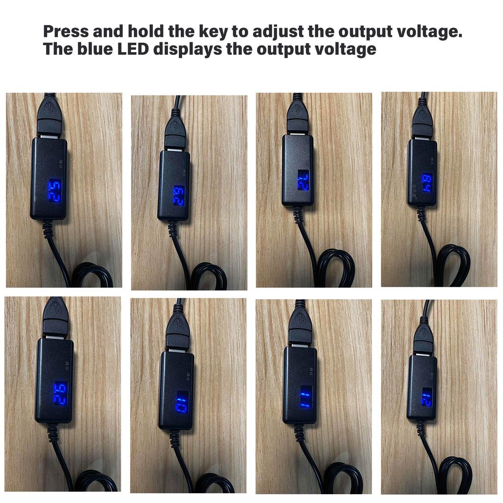 USB To DC 12V Step Up Converter Cable With 5.5X2.1mm For Power Supply DC5V To DC12V USB Voltage Step Up Converter
