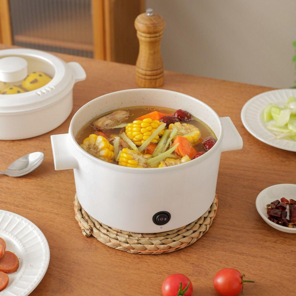 1-2L Electric Hot Pot Non Stick Electric Frying Pan Multi Purpose Electric Cooker  Household