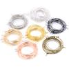50pcs 20-40mm KC Gold Silver Color Hoops Earrings Big Circle Ear Hoops Earrings Wires For DIY Jewelry Making Supplies