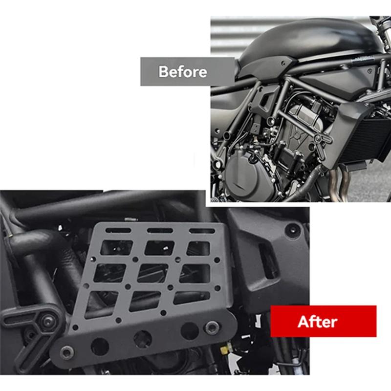 NEW-Motorcycle Left And Right Bag Brackets Side Bag Support For Eliminator 400 450 500 2025 2025 Front Bag Holder Hanging