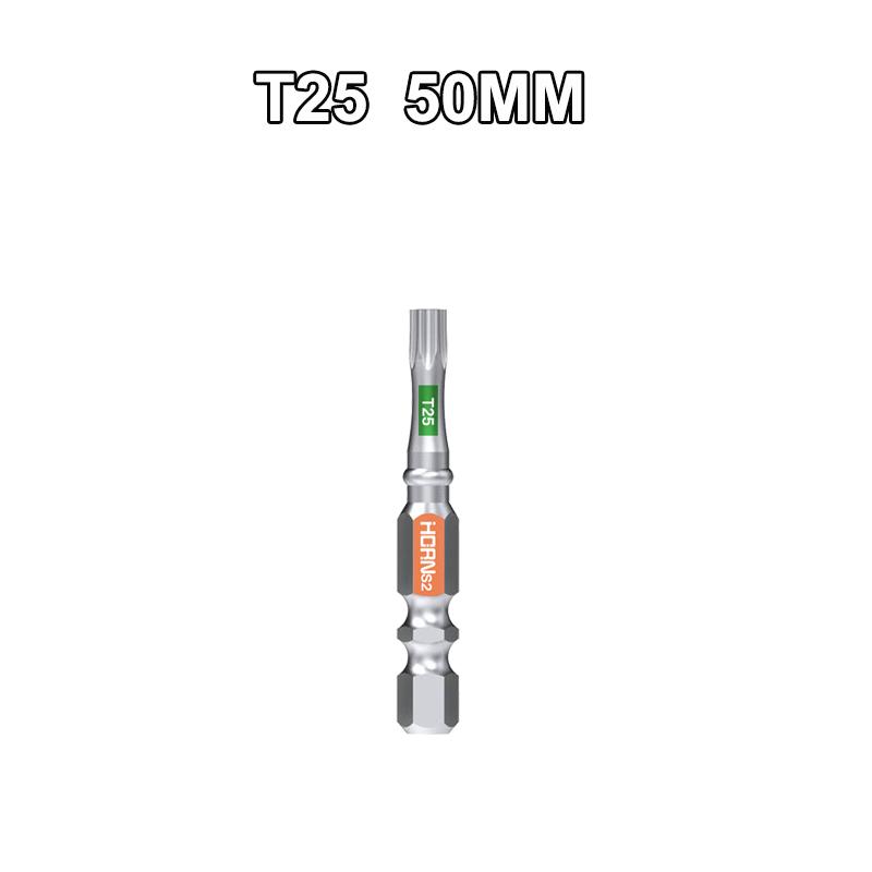 PH2 T20 T25 SQ2 Cross Screwdriver Non-slip  Magnetic Batch Head Hardness Drill Bit Screw Driver Hand Tools 50/75/100/150MM