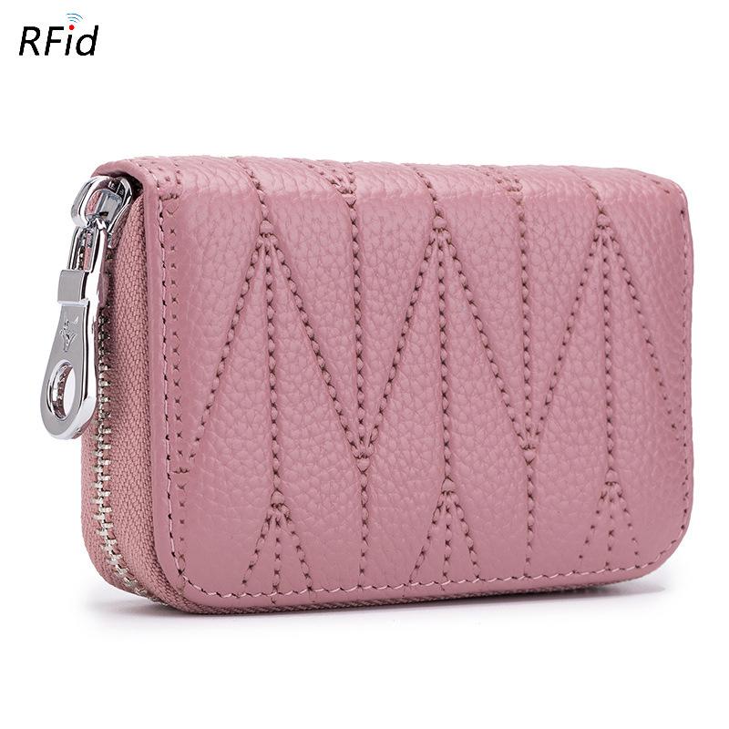 Organ Card Bag, Women's Multi-card Position, RFID Zipper, ID Position, Nfc Shielded Card Holder, Small Change Bag.