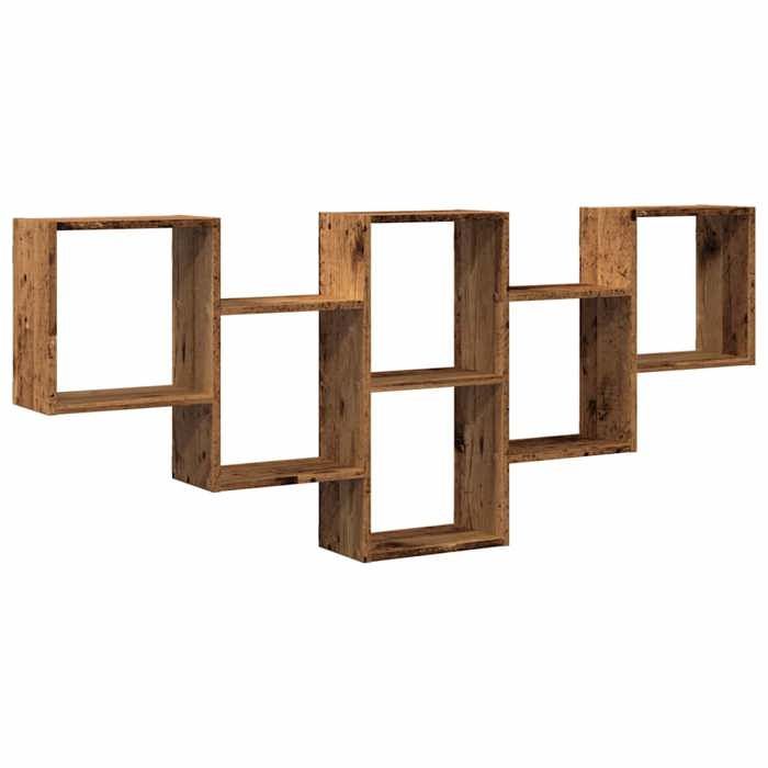 VidaXL Wall Shelf Old Wood 159x18x66 Cm Engineered Wood, Floating Shelf, Wall Display Shelf, Shelf 853306