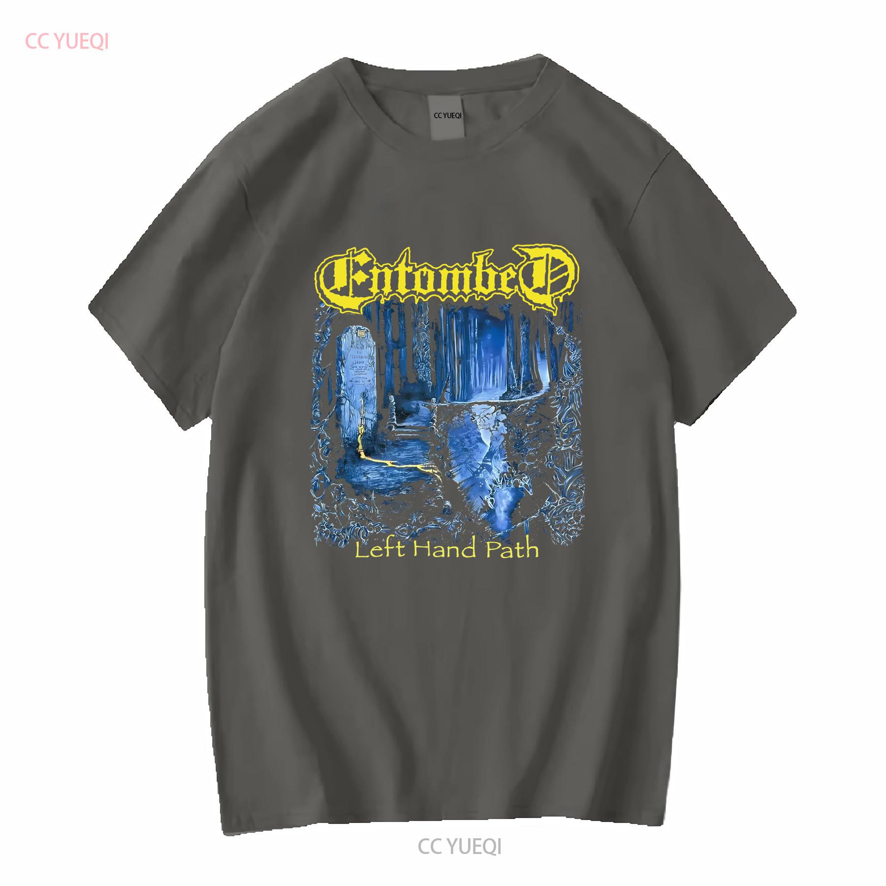 

Entombed Left Hand Path Шведський Death Metal Футболка Розмір XXL Dismember Clandestine з довгими або короткими рукавами вінтажна Прана Повсякденна M