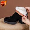 Fashion Booties Round Toe Winter Chunky Heel Warm High Quality Woman Short Shoes Designer Luxury New In Boot Hot Ankle Boots for Women