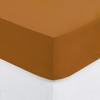 Drap housse coton uni 90 x 190 cm Couleur moderne cumin