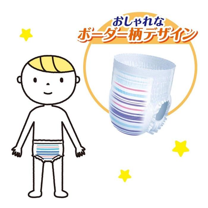Goon NightKids Pants Diapers (Height: 90-120cm) 132 Count (6 X 22 Packs) - Nighttime, Leak-Proof - Case Pack