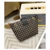Ladies Bag Fashionable and Versatile Minimalist Bucket Bag Embroidered Printed Lock Buckle Crossbody Bag