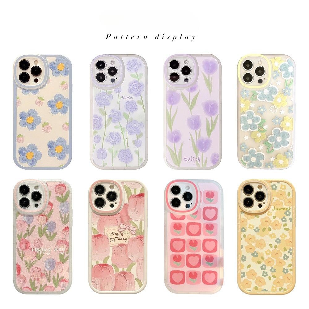 Strawberry Flower 16-inch Fresh Style Protective Case for IPhone 15 Pro Max and Apple 17
