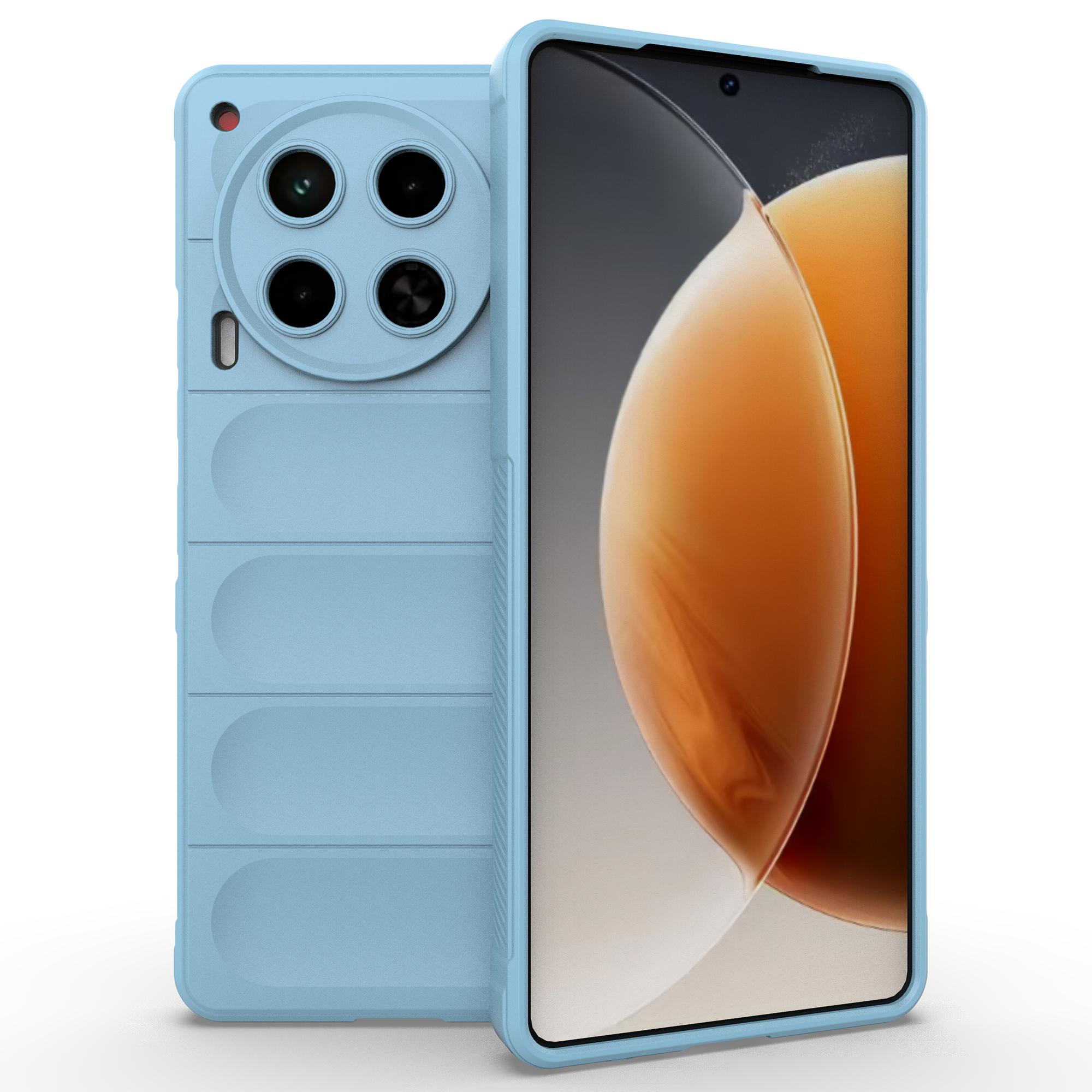 

For TECNO Camon 30 4G Case Anti-Drop Soft TPU Rugged Phone Back Cover Baby Blue