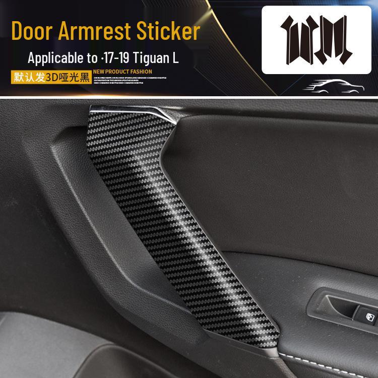 Volkswagen Tiguan L Interior Carbon Fiber Film (2017-2019) - Anti-Scratch, Anti-Kick, Center Console & Door Coverage
