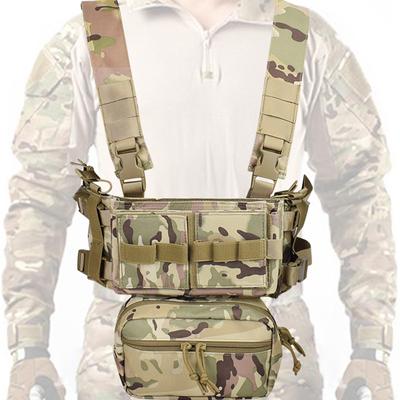 Cross-border, Military Fans Outdoor MK3 Chest Hanging Tactical Vest 1000D Nylon Lightweight Tactical Belly Pocket Vest Vest Vest