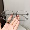 Luxury Oversized Frame Blue Light Blocking Photochromic Glasses Women'S Fashion Glasses Classic Transparent Eyewear