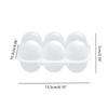 Dustproof 6Grid Eggs Boxes with Lid Keep Your Eggs Freshes Clean Eggs Storage Container Transparent Eggs Holder Home Use