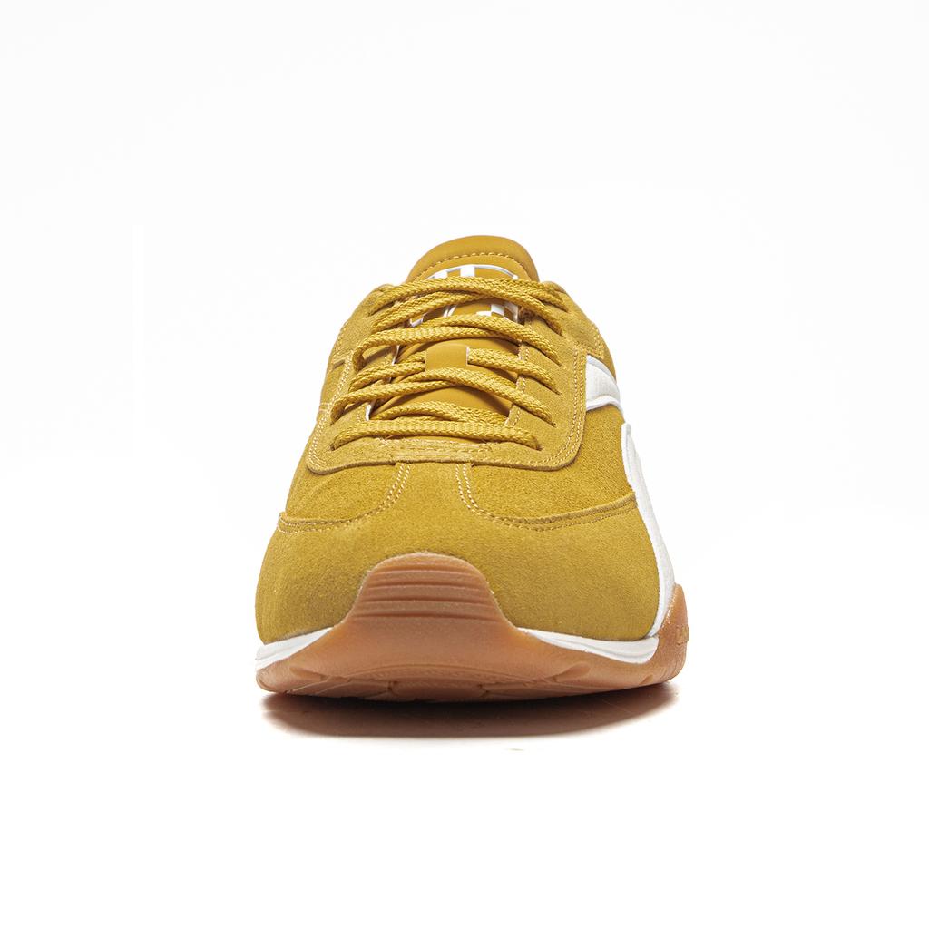 Li Ning Film TURBO Slip Resistant, Abrasion Resistant, Lightweight Low top Casual Shoes Men's Yellow White AGLV127-4