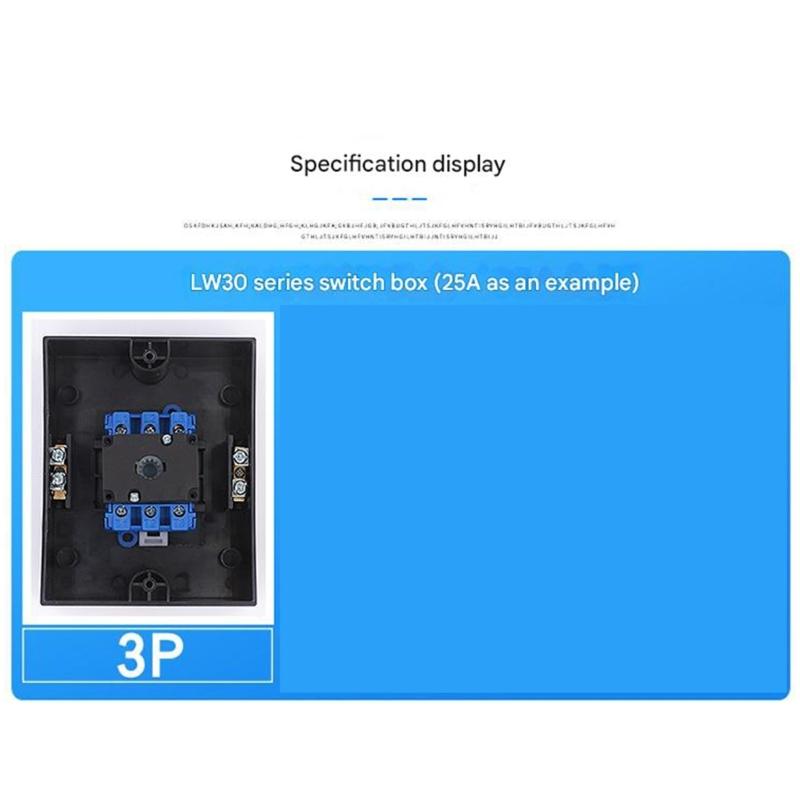 Strong 32Amp 3 Poles Disconnect Switches With Waterproof Enclosures Reliable Insulation for Harsh Environment Use