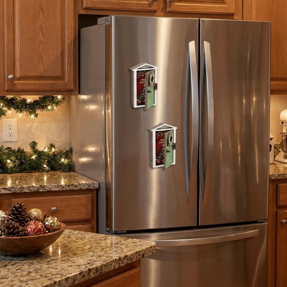 Leuchtende Elfen-Tür Kühlschrankmagnet Magnetischer Kühlschrank-Aufkleber 3D Kühlschrank-Sticker Küche