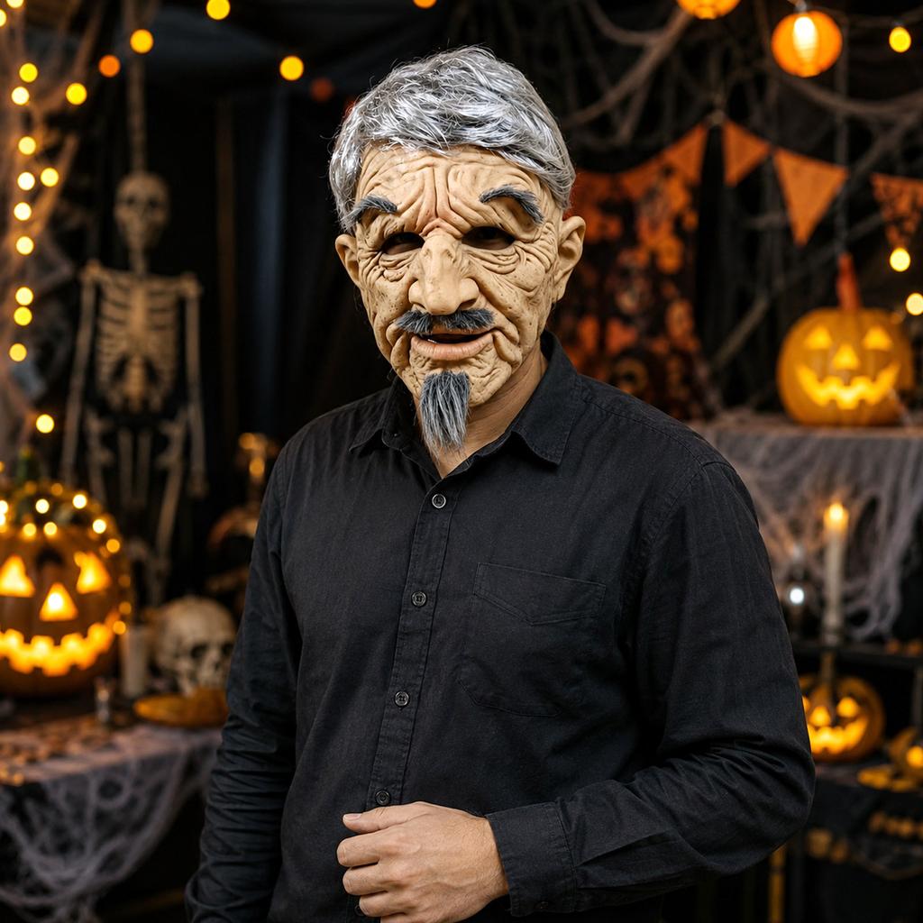 Scary Old Man Halloween for Adult Costume Party Accessories