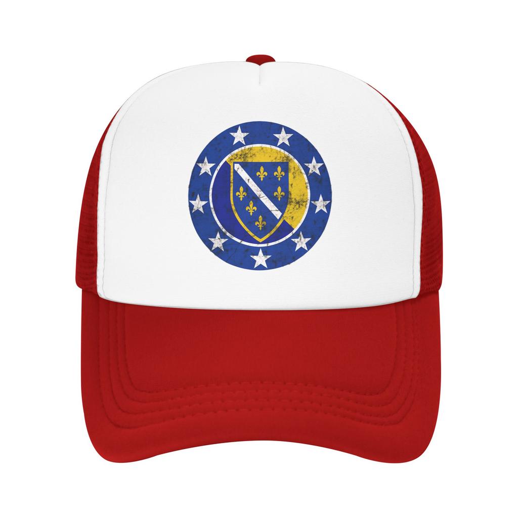 Summer Sun Hats Bosnia Flag Symbol Baseball Cap Sun SunProof Design Hip Hop Hats Women Unisex Fitted Retro Outdoor Snapback Cap