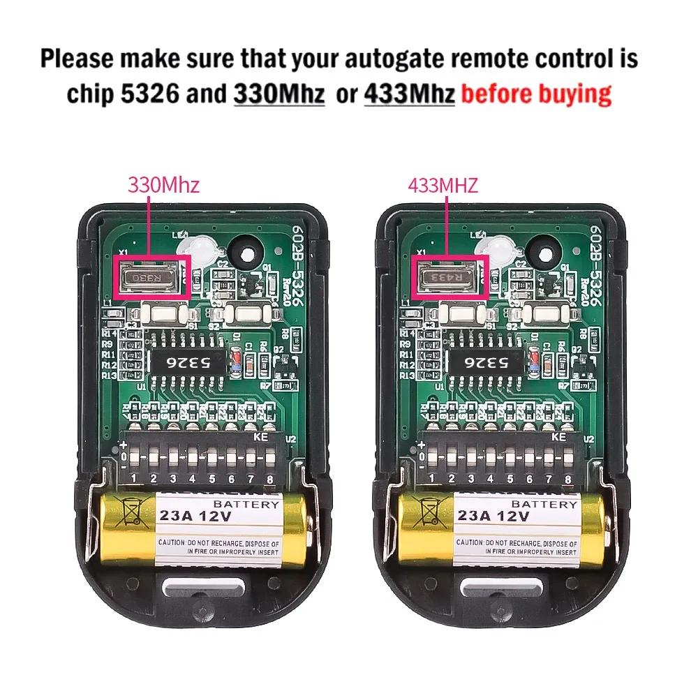433MHz 330 Mhz 2 Keys RF Wireless Remote Control 8 Dip Switch Auto Gate For Gate Garage Door Opener Universal Remote Control