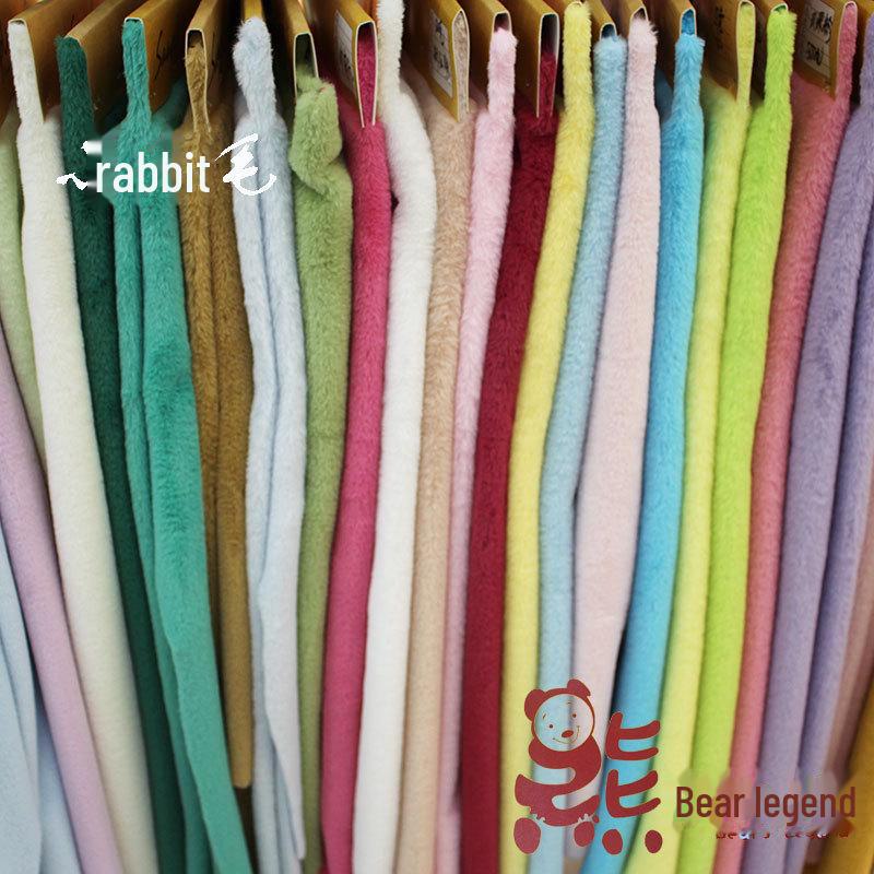 600g Rabbit Fur Plush Toy Gloves & Accessories Set: Sleeves, Hat, Hot Water Bottle, Luggage Charms