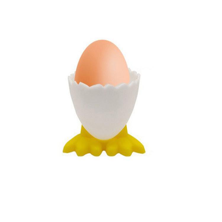Cross-border Plastic Egg Holder Household Children's Cartoon Plastic Egg Cup Holder Cute Fun Chick Tall Egg Holder Cup