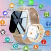 Smartwatch Android Phone 1.44''Inch HD Screen Bluetooth Call Blood Oxygen/Pressure Monitoring Smart Watch Women Men Gift