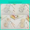 Portable Makeup Brush Storage Case With Cartoon Embossing For Cosmetic Enthusiasts