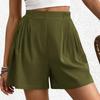 Summer Shorts For Women Casual High Waist Wide Leg Shorts