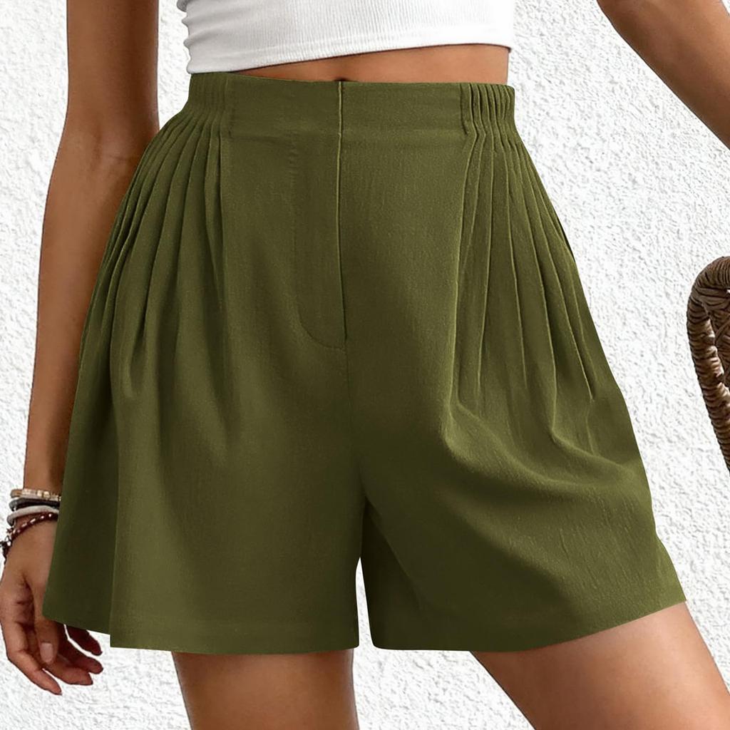 Summer Shorts For Women Casual High Waist Wide Leg Shorts