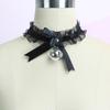 Lace Choker with Small Bell - Sexy Maid Style Clavicle Pendant