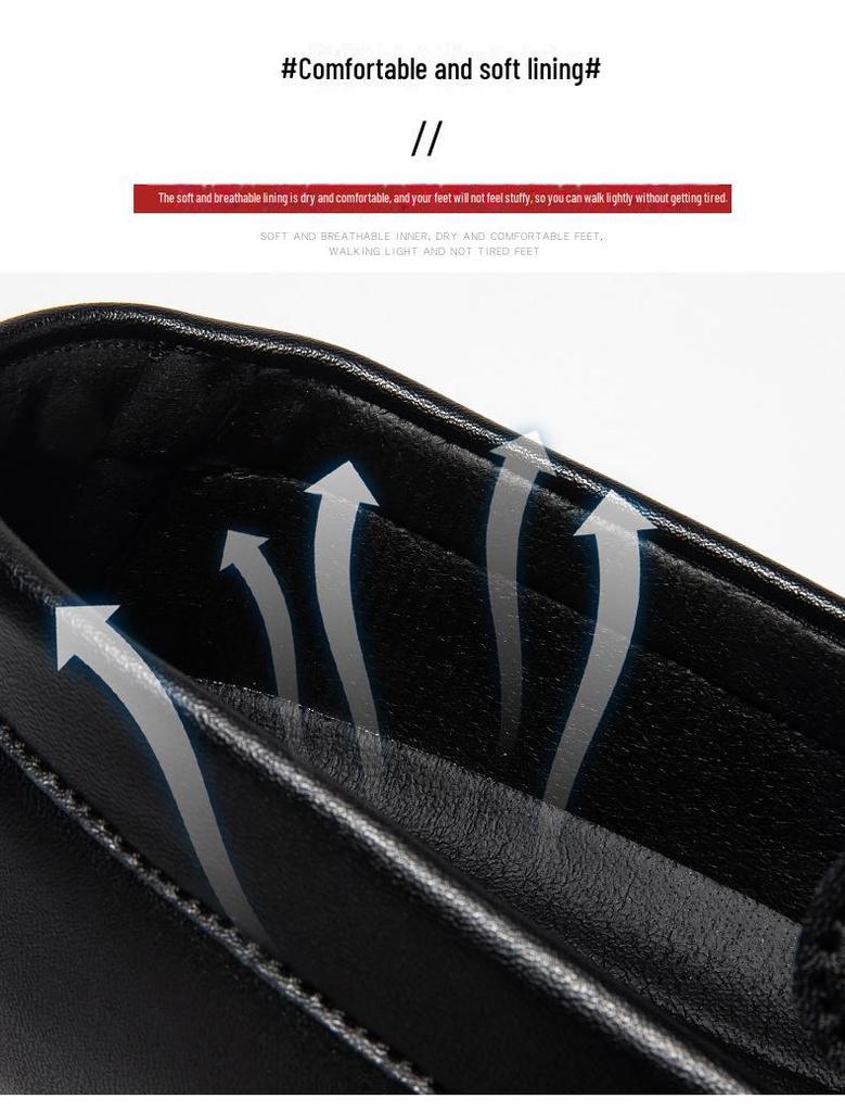 Wiosna 2025 Męskie Oddychające Skórzane Mokasyny w Brytyjskim Stylu - Modne Casualowe Mokasyny dla Młodzieży