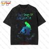 All Day I Dream Of Bachata Blue Vintage Oversized T-Shirt YRP5