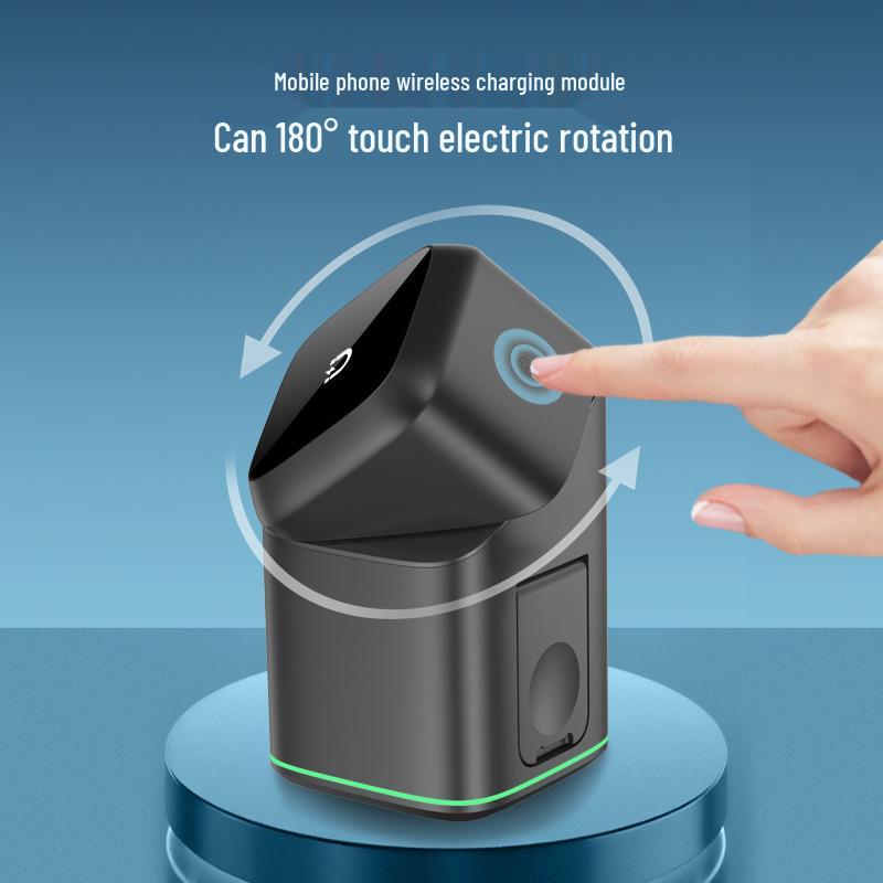 3-in-1 Magnetic Rotating Wireless Charger for Apple Phones
