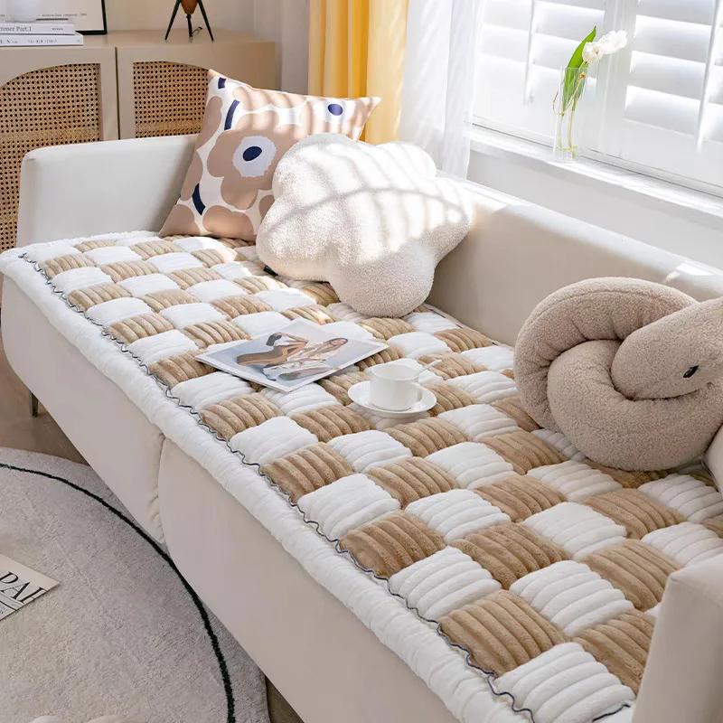 Modern Minimalist Thickened Warm Pet Cat Scratchable Blanket Anti-slip Washable Cushion Sofa Cover For Large Dogs Pet Supplies