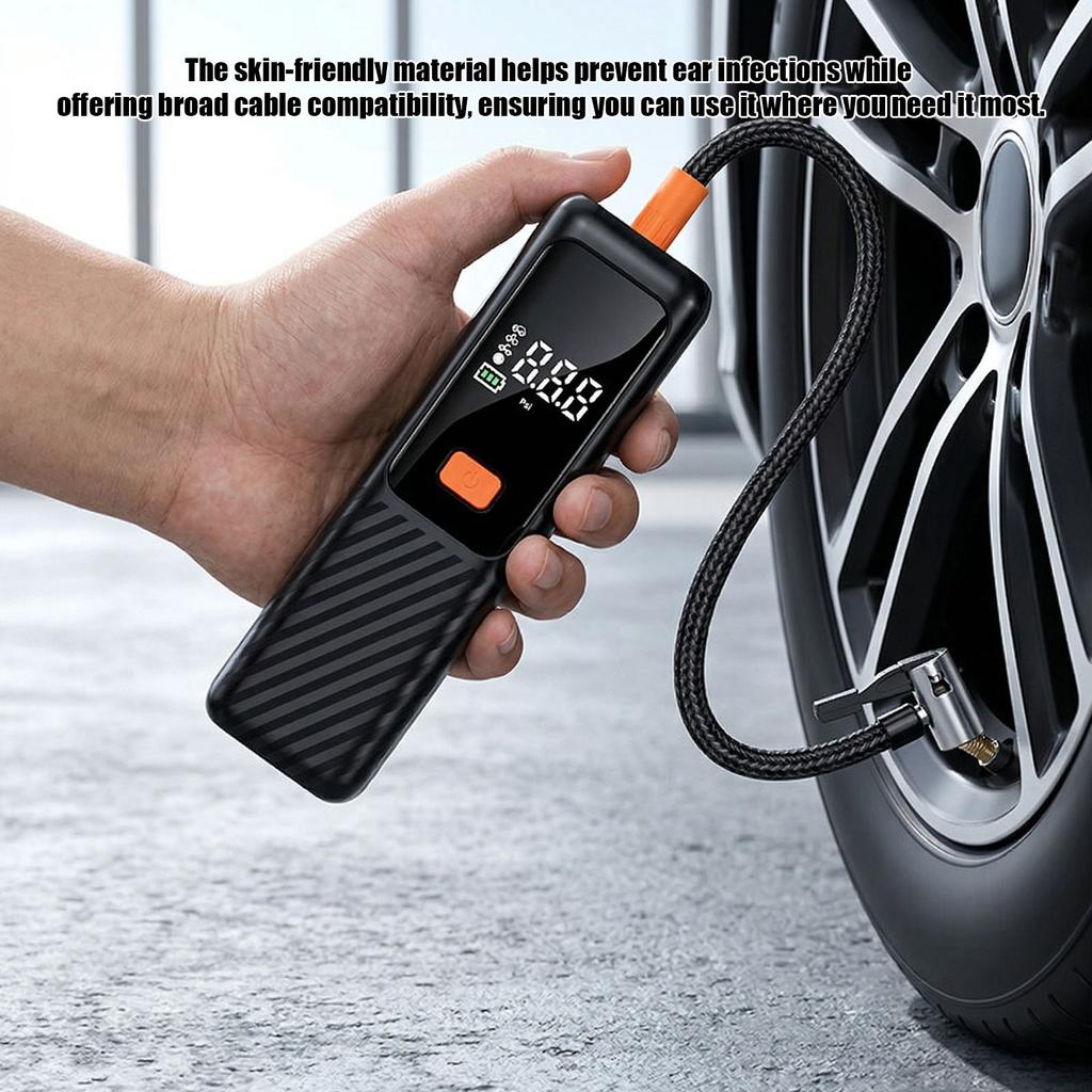 Tire Inflator 150 PSI Portable Air Compressor with Digital Pressure Gauge Air Pump for Car Motorcycle Bicycle Balls and More