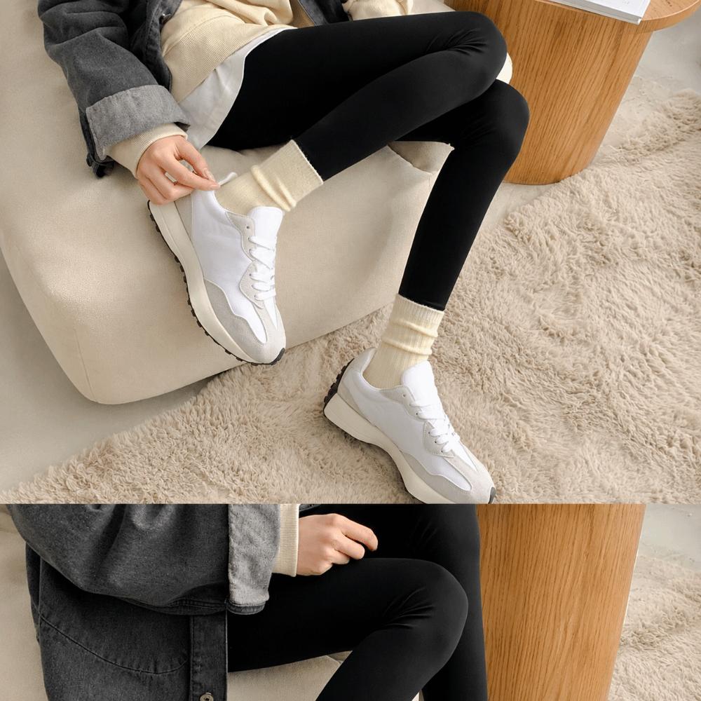1 Pair Solid Color Thermal Crew Socks Thicker Warm Wool Socks New Cashmere Wool Socks Women Girls