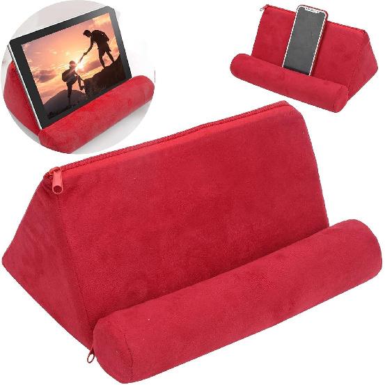 Pillow Tablet Stand Holder Mobile Phone Support Ipad Pillow Stand Lap Samhousing Bed Rest Cushion Tablet Reading Holder for Book Kindle Tab iPad