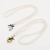 Women European Sweet Ins Style Ribbon Bow Love Pearl Necklace For Women Minimalist Design Layered Clavicle Necklace