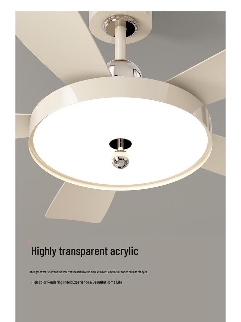 2025 High-End Invisible Ceiling Fan Light with Eye-Protection for Bedroom & Study