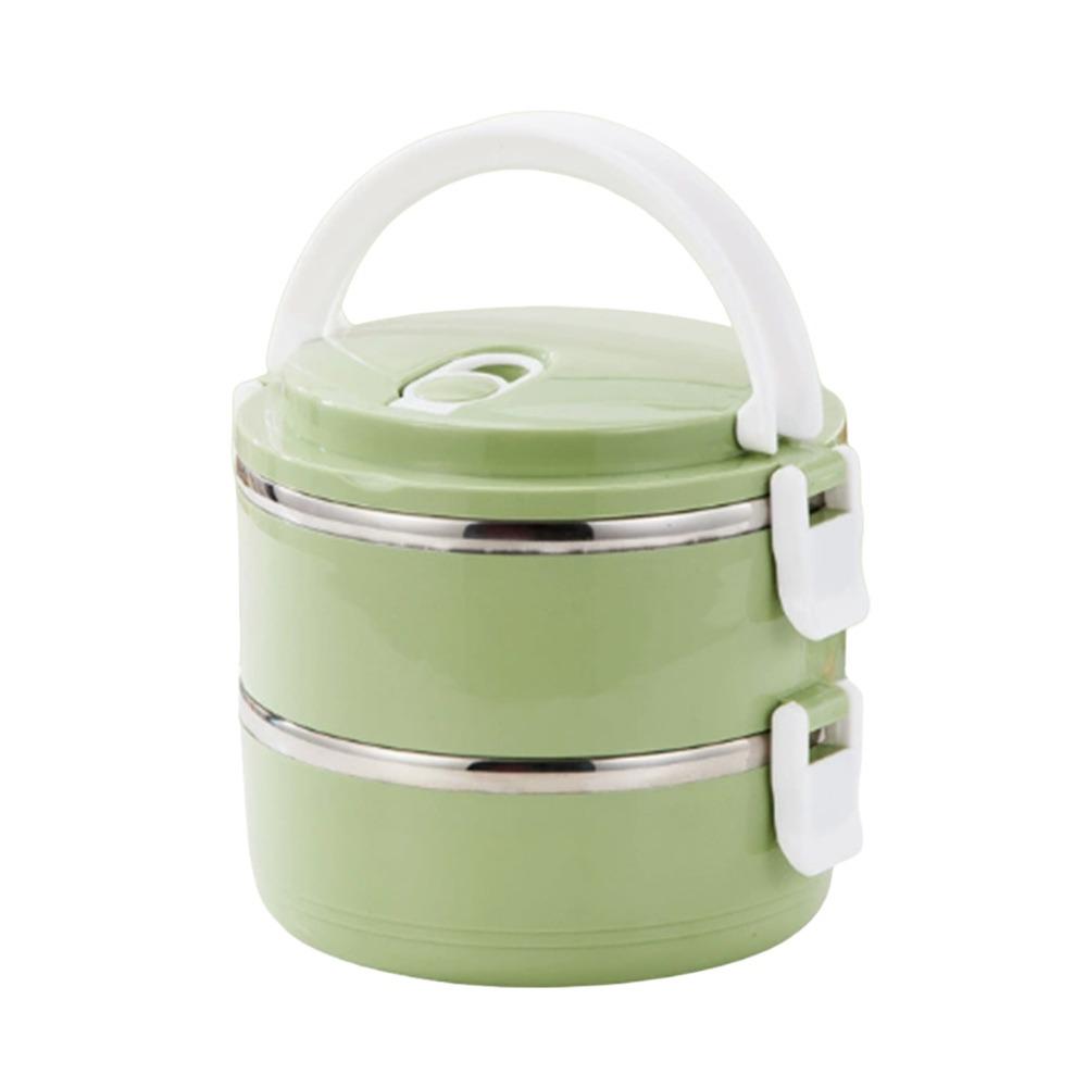 Stackable Food Container Box Round Insulated Soup Thermos Container  for Students&Office Worker