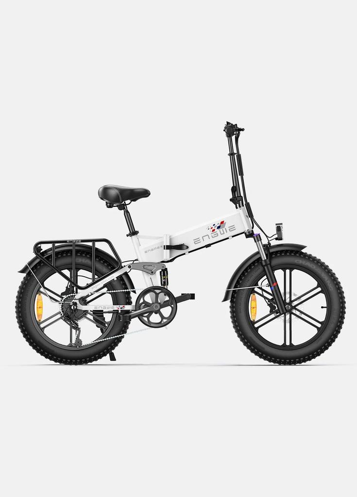 ENGWE ENGINE X 250W Electric Bike - 42km/h, 120km Range, 20" Fat Tire E-Bike with 7-Speed Gears