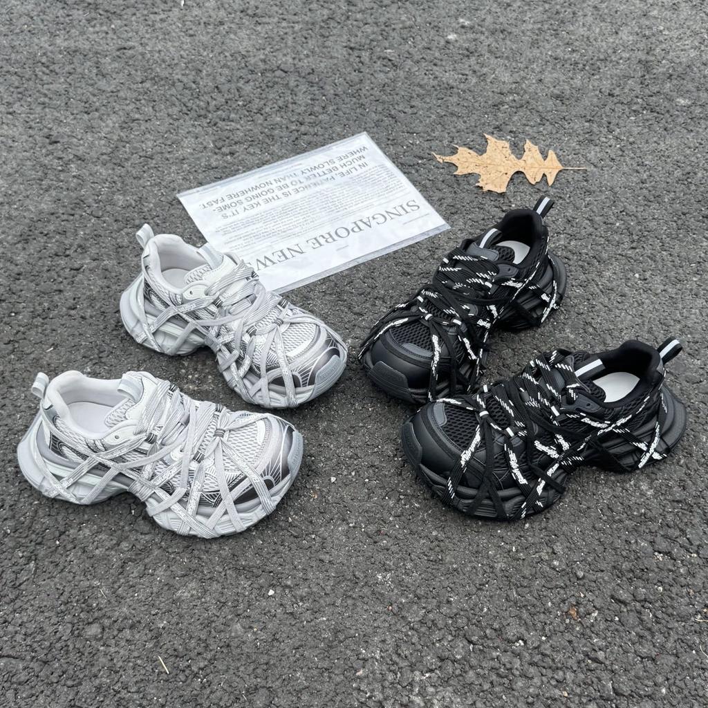 Daddy shoes ins super fire straps do old polish straps spider-man metal casual shoes sneakers fried street women's shoes