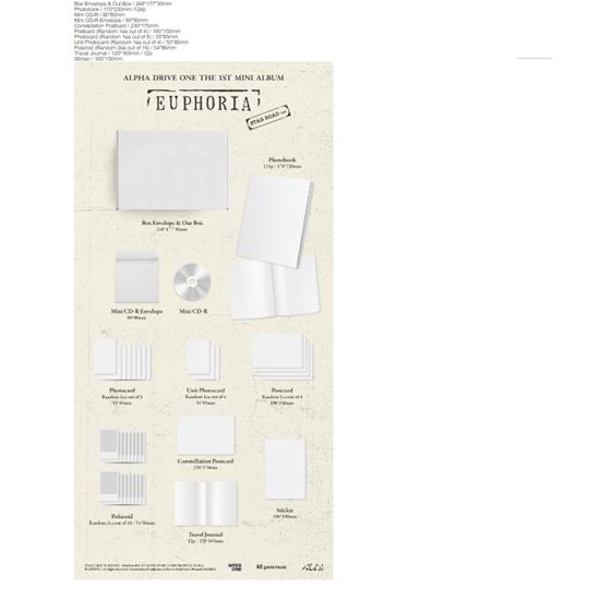 ALPHA DRIVE ONE 1st Mini Album - ????EUPHORIA (?STAR ROAD Ver.) Release Date 2026-01-12