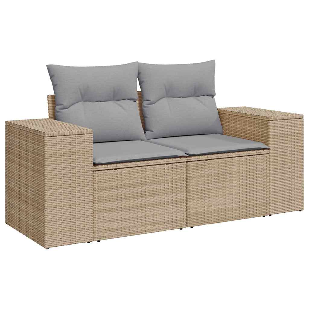 Garden Sofa Set with Cushions 12 Pcs Beige and Light Grey